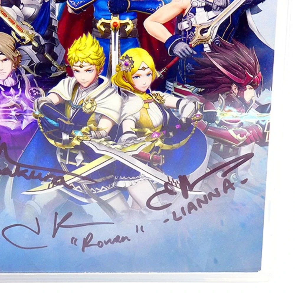 6x Autographed Fire Emblem Warriors Nintendo Switch Lauren Landa Xander Mobus